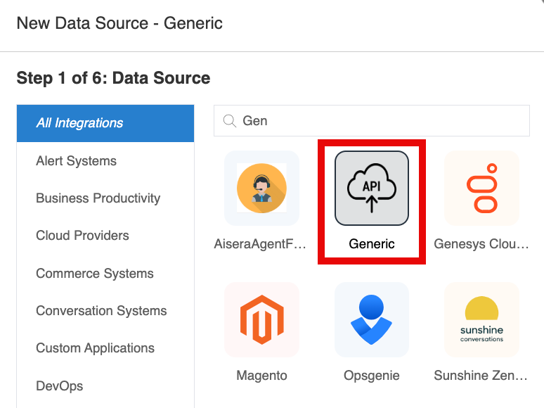 Generic Data Source